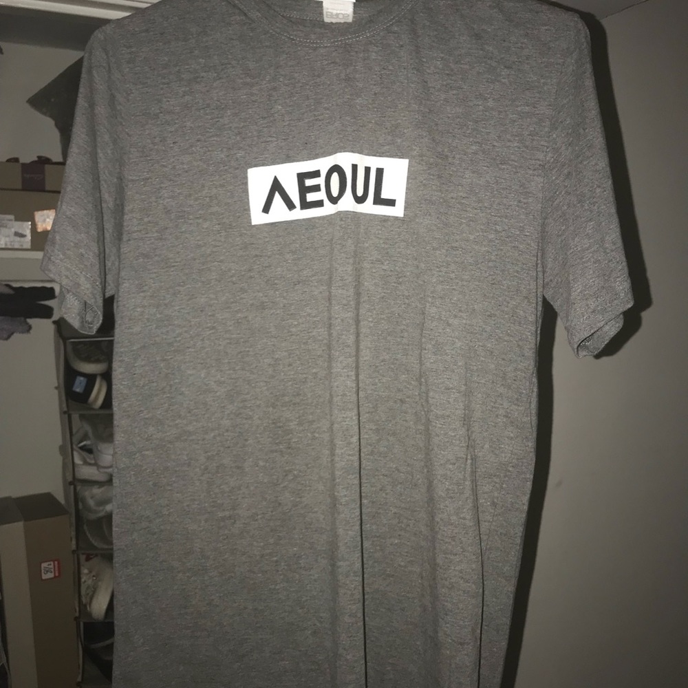 Gray SEOUL T Shirt Size Medium